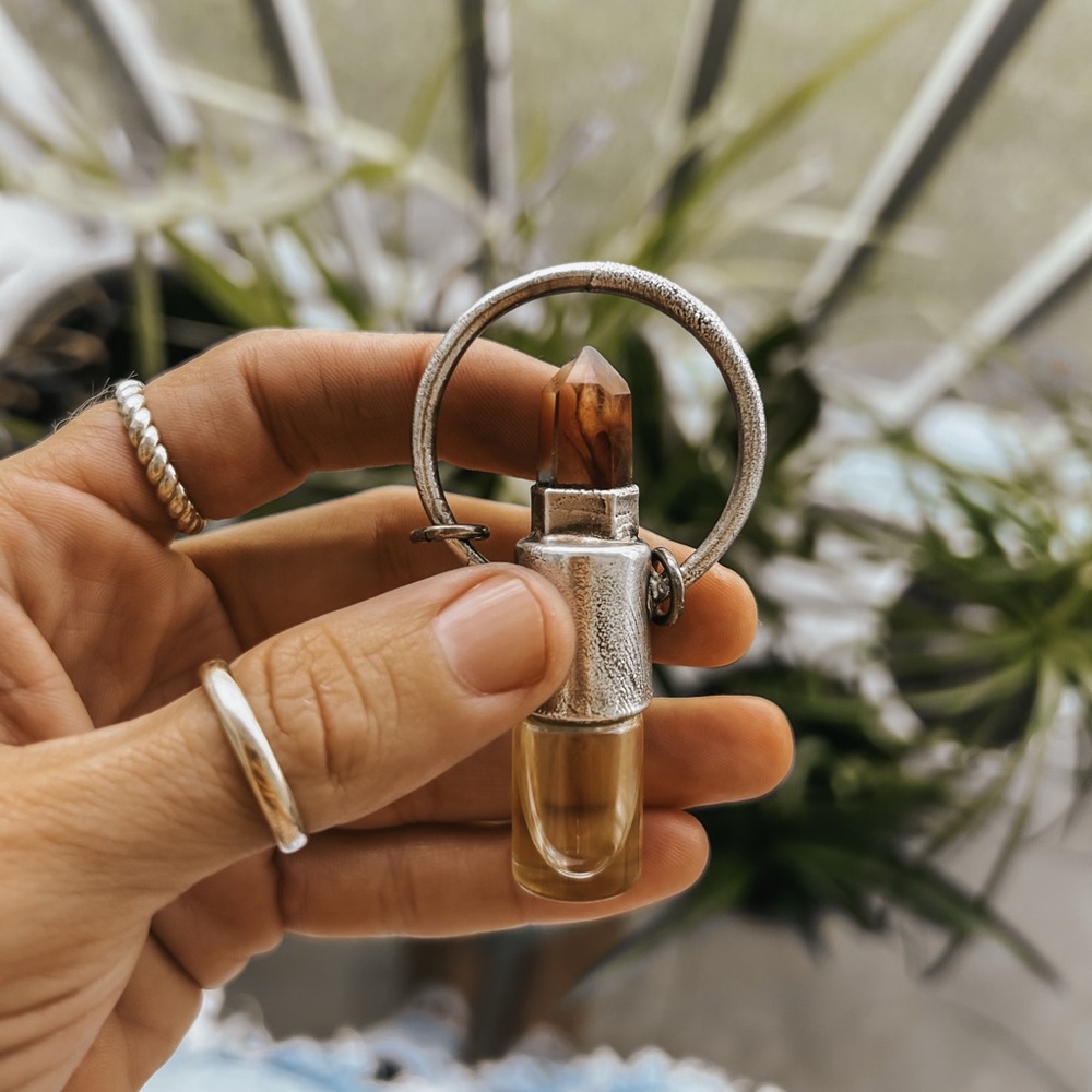 Sterling Silver Crystal Essential Oils Pendant